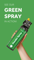 Green Smoke Bomb Powder Cannon – Biodegradable Gender Reveal Fire Extinguisher