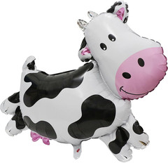 Cute Cartoon Cow Balloon Barnyard Farm Animal Themed Party Decoration Western Co