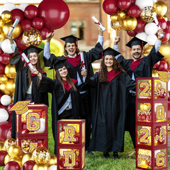 Graduation Decorations Class of 2026,Maroon and Gold Graduation Decorations 2026