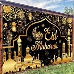 Eid Mubarak Decorations Backdrop Ramadan Kareem Photo Booth Backdrop Eid