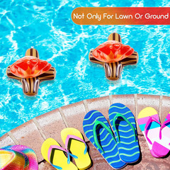 4 Pieces of 12 Inch Inflatable Campfire Props Fake Camping Party Campfire Party