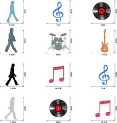 Rock and Roll Party Decorations 60s Retro Music Streamers Hanging…