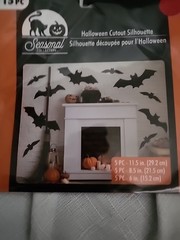 Way To Celebrate! Halloween Bat Silhouette Cutouts 15 Pieces