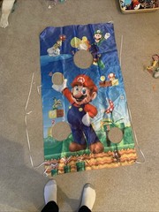 Super Mario Brothers Toss Game Target Nylon Fabric