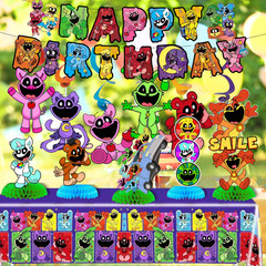 Smiling Plushy Tableware party supplies decoration balloons birthday centerpiece