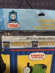 Vintage NOS Thomas & Friends Happy Birthday Party Banner 5.67 Ft Long NEW 2 Lot