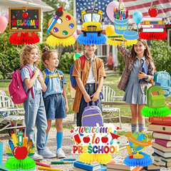 First Day of School Decor – 9 PCS Back to School Table Decorations Welcome Back