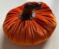 Handmade Small Velvet Pumpkins