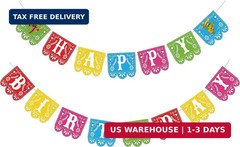 Joy Bang Fiesta Birthday Decorations, Mexican Theme Party Decor, Cinco de Mayo H