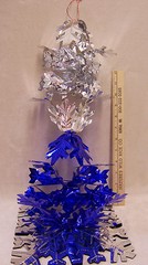 Lot Silver & Blue Party Holiday Winter Decorations Garland Snowflake Tablecloth