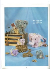 Chenille Animal Baskets Easter Decoration Craft Patterns Bunny Duck Dog Bear G95