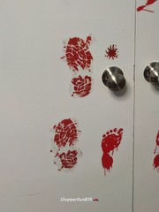 Over 125 Pcs👻 Bloody #Halloween Decal Sticker Clings 🎃 Window/Floor/Wall/Door