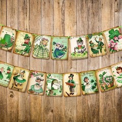 ssailue decor St. Patrick’s Day Decorations – 5″+»x»+ «7»+» inches, Green