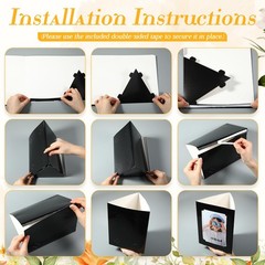 12 Pcs 2026 Graduation Table Centerpieces, 3-Sided 6/7 Inch Photo Display Fra…