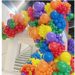412pcs Rainbow Balloon Arch Kit Assorted Colors 18 12 10 5 Inch, Different Si…