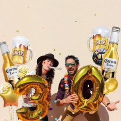 12Pcs Corona Beer Mug Themed Party Supplies, Men Women Boys Girls Birthday Party