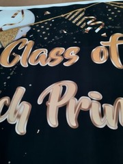 Personalised Graduation Background Banner School Leaver 2026 party decoration
