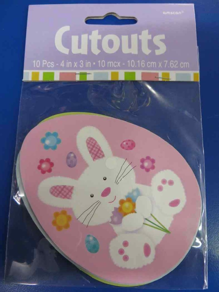 Easter Bunny Egg Chick Spring Holiday Party Hanging Wall Decoration Cutouts