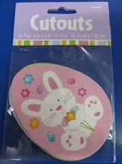 Easter Bunny Egg Chick Spring Holiday Party Hanging Wall Decoration Cutouts