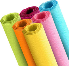 70g Premium Crepe Paper Roll for Flower Making White Green Pink Crepe Paper Shee