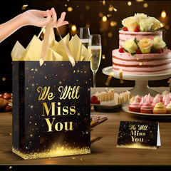 Farewell Going Away Party Decorations We Will Miss You Gift Bags with Wrapping P