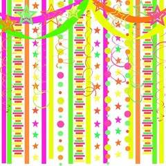 Neon Party Decorations Glow in The Dark Streamers Garland Fluro Fluorescent