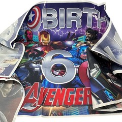 Marvel Avengers Themed 6th Birthday Party Supplies Set Banner Cake Toppers