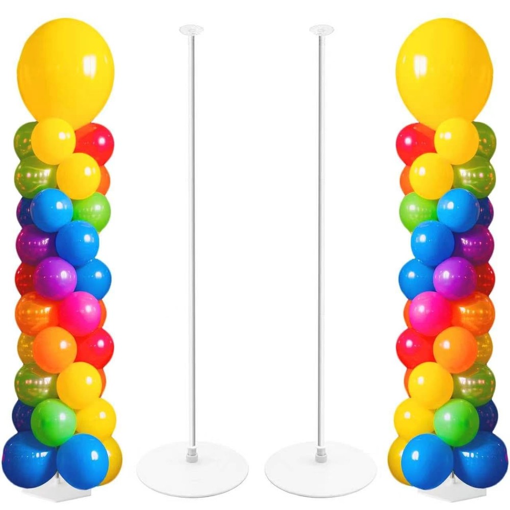 Adjustable balloon column kit set of 2, 78 Inch balloon tower Reusable Metal …