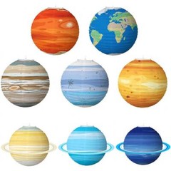 Solar System Planet Venus Rice Paper Lantern Home Nursery Room Party Decorations