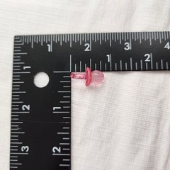 Pacifier Baby Shower Decorations Plastic Small Pink 45 Pieces