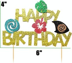 Delightful Moana Party Decoration Set – Banner and Topper for Kids’ Birthdays