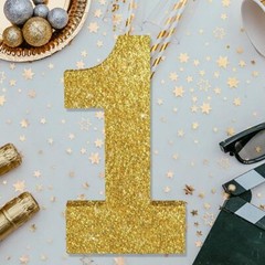 8 Inch Gold Glitter Numbers Table Centerpieces 0-9 Birthday Party…