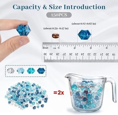 Assorted Blue Ice Rocks 150 pcs for Aquarium and Vase Stability