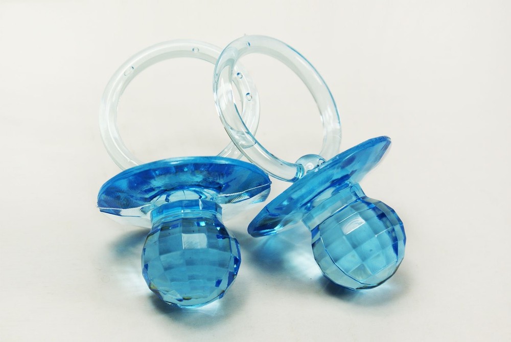 2.5″ Jumbo Acrylic Baby Pacifiers Baby Shower Favors Decoration Table Scatter,
