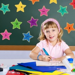 108 PCS 5.5 Inch Confetti Star Cutouts, Large Paper Stars, Assorted Colors