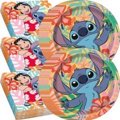 Unique 32 Pack Stitch Birthday Party Decorations – Lilo 9 inches, Multicolor