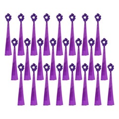Rainbow Dance Ribbons, Wrist Streamers 24 Pcs & Purple