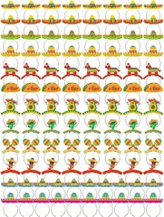 Universal Size 100pcs Cinco De Mayo Party Headbands – Celebrate in Style!