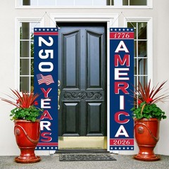 2 Pack 250th Birthday Decorations 71» x 14» 250 Years Anniversary Banner Flag