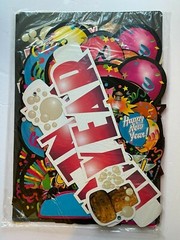 1998 Beistle Co. 7 Piece New Year’s Decorama Centerpiece, Cutouts, Streamer, Etc