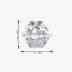 Non-Toxic 820 PCS Clear Acrylic Gemstones – Perfect for Home Decor & Photography