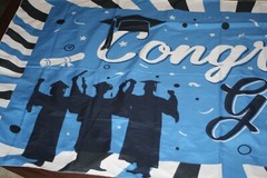 Flag / Backdrop Banner Grad Congrats * 72″ x 40″ *