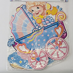 Vintage 1994 Baby Cutouts 4 Piece Set Double Sided Magic Creations New