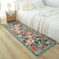 Rugcomf Runner Rug for Hallways 2'7 x 8' (Rectangular), Green