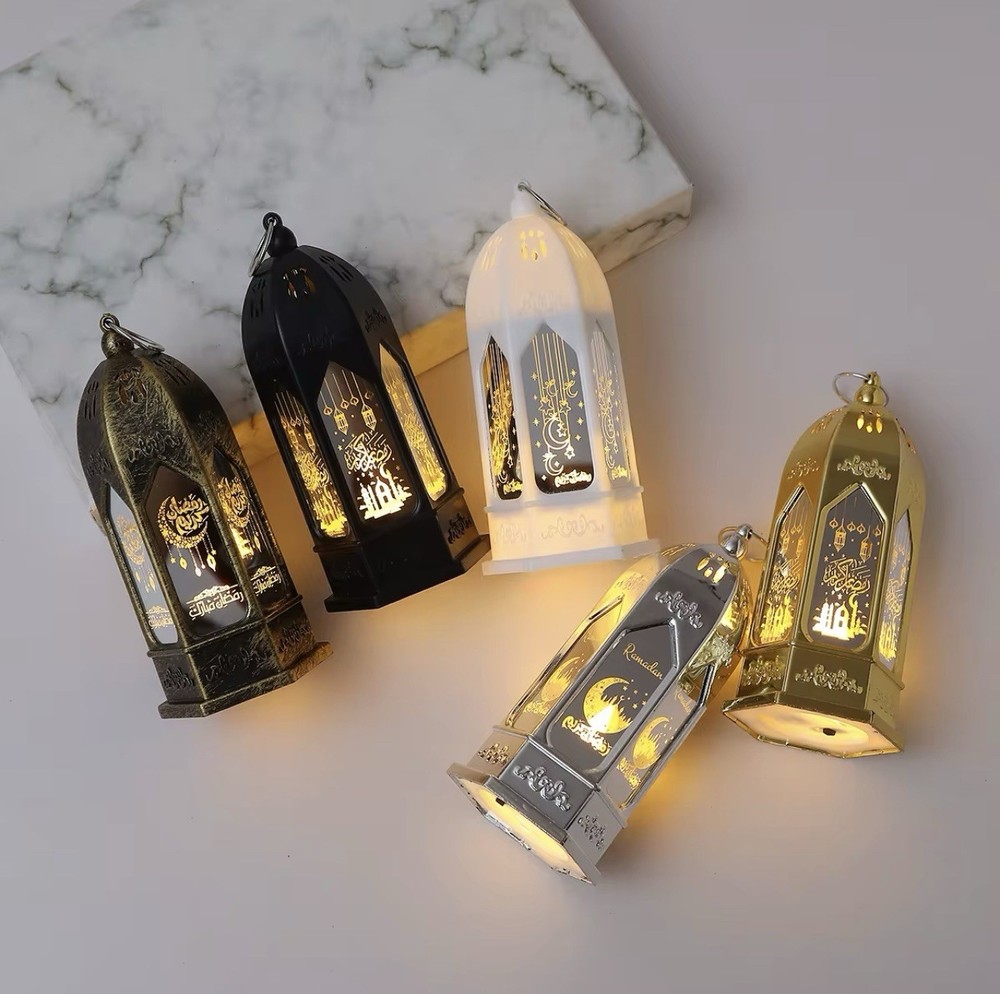 Ramadan LED Lantern Light Islamic Eid Mubarak Decor Battery Candle Lamp Gift