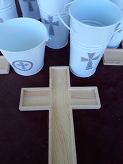 First Communion 7 Containers 3 Crosses Decorations DIY Religious Party
