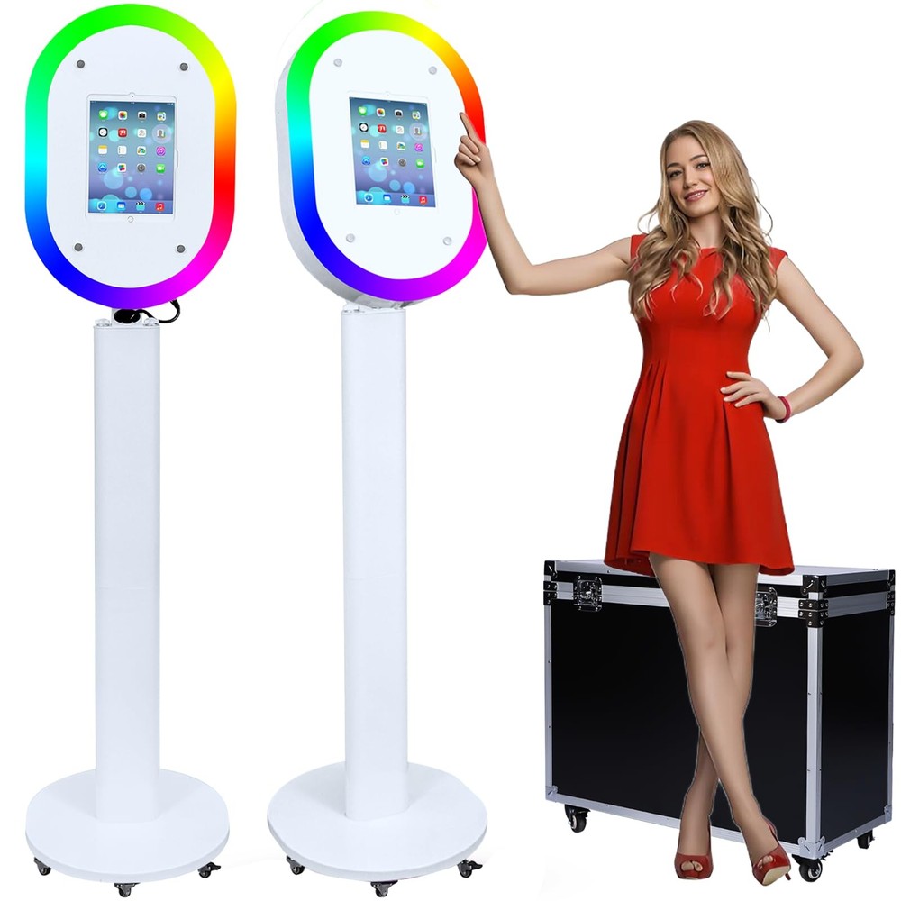RGB LED Ring Light Photo Booth Stand | Camera Photography for iPad Wedding Party