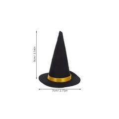 30 Pcs Mini Felt Witch Hat Hallowween Decoration Party Bottle Topper Toppers