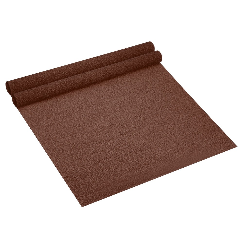 8.2ft Crepe Paper Roll, 2 Rolls 20″ Width Paper Streamer Sheet, Brown