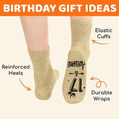 17th Birthday Gift Socks Presents for 17 Year Old Teen Girls and Boys